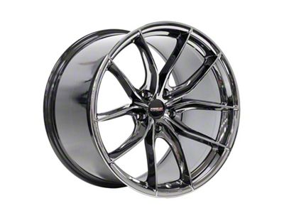 Forgeline F01 Black Ice Wheel; Front Only; 20x10; 28mm Offset (10-15 Camaro)
