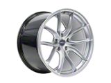 Forgeline F01 Liquid Silver Wheel; Front Only; 20x10; 28mm Offset (10-15 Camaro)