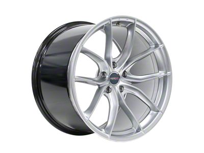 Forgeline F01 Liquid Silver Wheel; 20x10; 20mm Offset (08-23 RWD Challenger, Excluding Widebody)