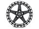 Forgestar D5 Beadlock Gloss Black Machined Wheel; Rear Only; 15x10 (05-09 Mustang)