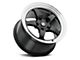 Forgestar D5 Drag Gloss Black Machined Wheel; Front Only; 17x5 (05-09 Mustang)