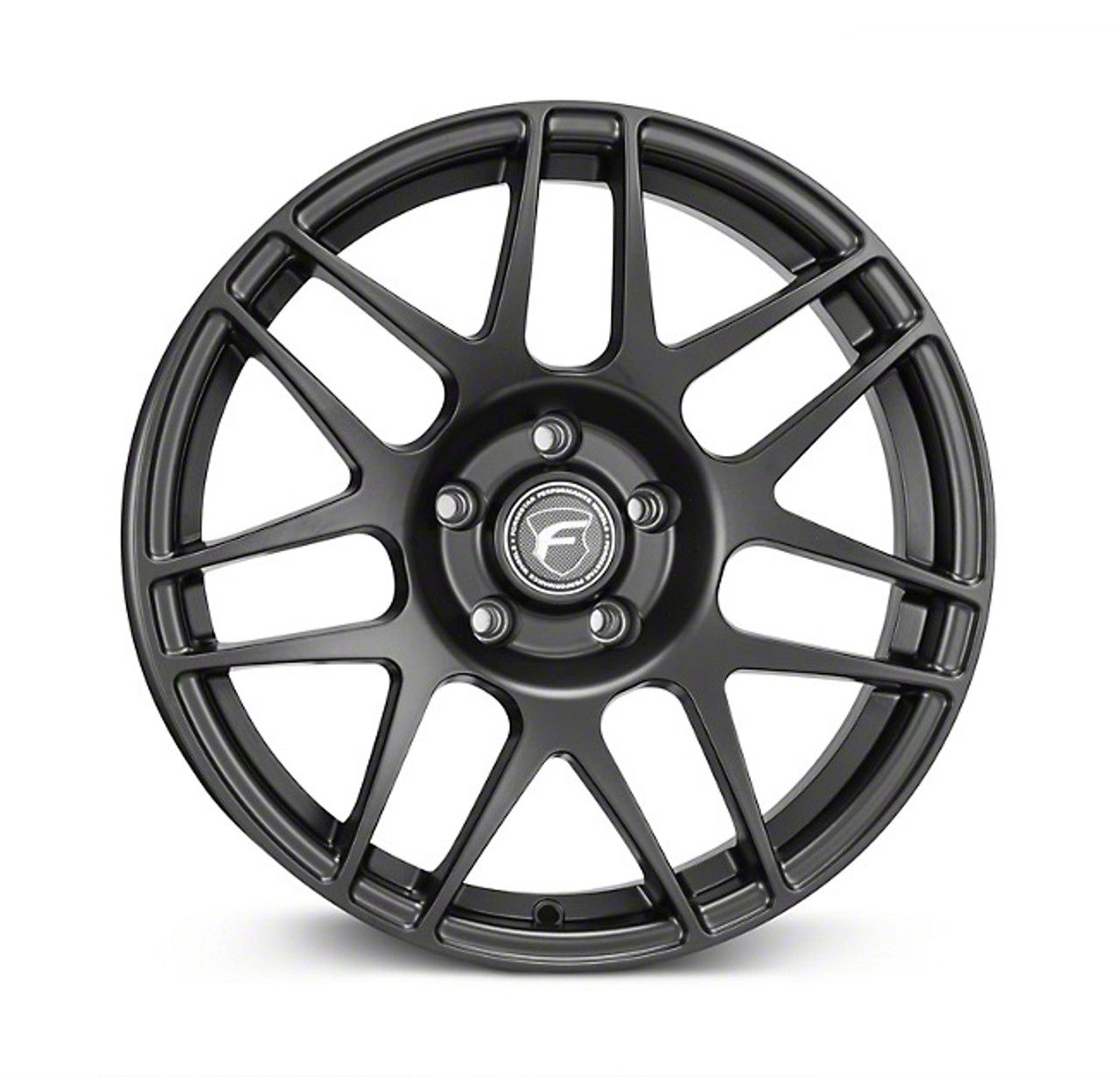 ムスタング　グレード5 Forgestar Mustang D5 Drag Black Machined Wheel; Front Only