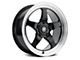 Forgestar D5 Drag Gloss Black Machined Wheel; Front Only; 18x5 (06-10 RWD Charger)