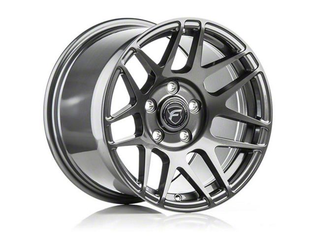 Forgestar F14 Drag Satin Black Wheel; Front Only; 17x5 (06-10 RWD Charger)