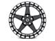 Forgestar D5 Beadlock Gloss Black Machined Wheel; Rear Only; 17x10 (10-15 Camaro)