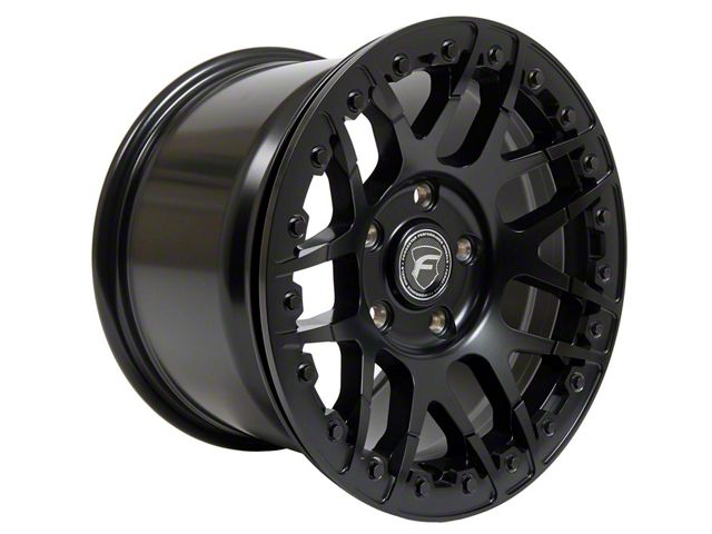 Forgestar F14 Beadlock Satin Black Wheel; Rear Only; 15x10 (10-14 Mustang)