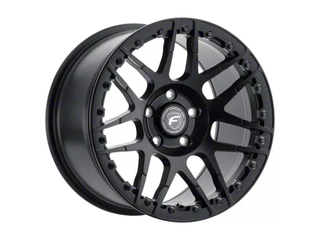 Forgestar F14 Beadlock Satin Black Wheel; Rear Only; 17x10 (10-14 Mustang)