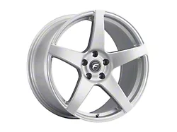 Forgestar CF5 Gloss Silver Wheel; Rear Only; 19x10; 42mm Offset (15-23 Mustang)