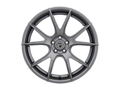 Forgestar CF5V Gloss Anthracite Wheel; Rear Only; 19x10; 42mm Offset (15-23 Mustang)