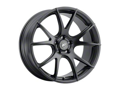 Forgestar CF5V Satin Black Wheel; Rear Only; 20x10.5 (15-23 Mustang GT, EcoBoost, V6)