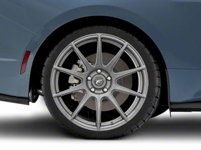 Forgestar CF10 Monoblock Gunmetal Wheel; Rear Only; 20x11; 56mm Offset (24-25 Mustang)