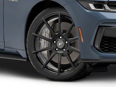 Forgestar CF10 Monoblock Piano Black Wheel; 20x9.5; 29mm Offset (24-25 Mustang)