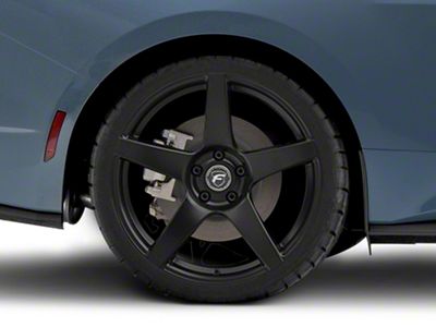 Forgestar CF5 Monoblock Matte Black Wheel; Rear Only; 20x11 (2024 Mustang)