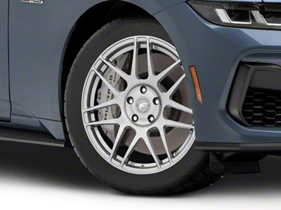 Forgestar F14 Drag Gunmetal Wheel; Front Only; 18x5; -23mm Offset (24-25 Mustang)
