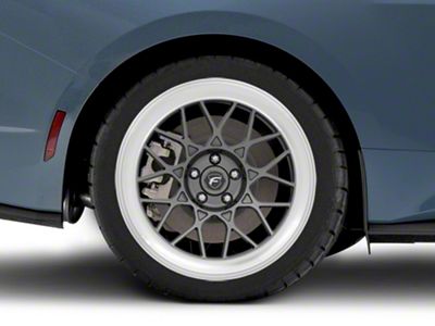Forgestar S18 Black Machined Wheel; Rear Only; 19x11; 56mm Offset (24-25 Mustang)