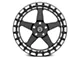 Forgestar D5 Beadlock Gloss Black Machined Wheel; Rear Only; 15x10 (79-93 Mustang w/ 5-Lug Conversion)