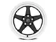 Forgestar D5 Drag Gloss Black Machined Wheel; Front Only; 17x5 (79-93 Mustang w/ 5-Lug Conversion)