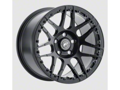 Forgestar F14 Beadlock Satin Black Wheel; Rear Only; 15x10; 25mm Offset (99-04 Mustang)
