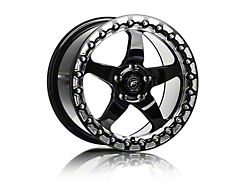 Forgestar D5 Beadlock Gloss Black Machined Wheel; Rear Only; 18x11 (08-23 RWD Challenger, Excluding Widebody)