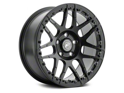 Forgestar F14 Beadlock Satin Black Wheel; Rear Only; 15x10; 22mm Offset (08-23 RWD Challenger, Excluding Widebody)