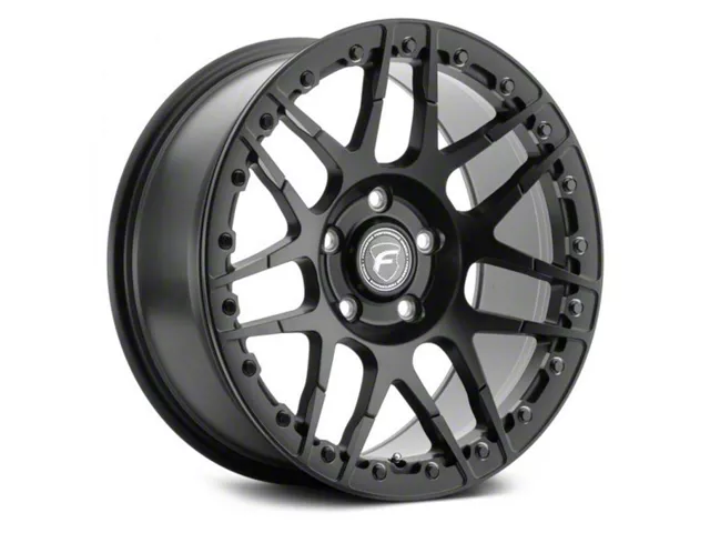 Forgestar F14 Beadlock Satin Black Wheel; Rear Only; 17x10 (18-23 Challenger Widebody)