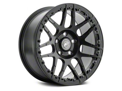 Forgestar F14 Beadlock Satin Black Wheel; Rear Only; 17x10 (20-23 Charger Widebody)