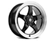 Forgestar D5 Drag Gloss Black Machined Wheel; Rear Only; 18x12 (05-13 Corvette C6)