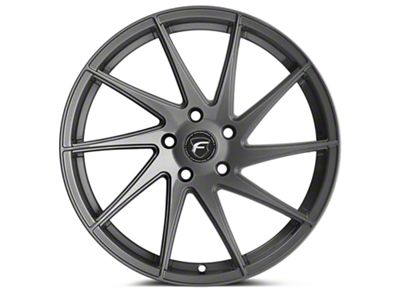 Forgestar F10D Gunmetal Direction Wheel; Passenger Side; 19x9 (05-14 Mustang)
