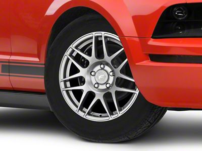 Forgestar F14 Drag Gunmetal Wheel; Front Only; 17x7; 6mm Offset (05-09 Mustang GT, V6)