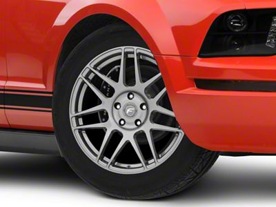 Forgestar F14 Drag Gunmetal Wheel; Front Only; 18x5; -23mm Offset (05-09 Mustang)