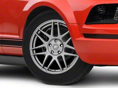 Forgestar F14 Drag Gunmetal Wheel; Front Only; 18x5 (05-09 Mustang)