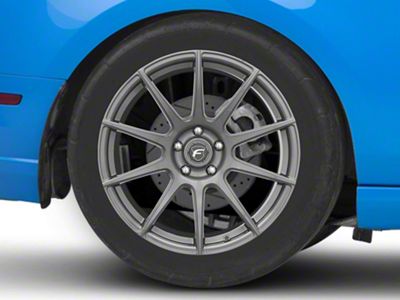 Forgestar CF10 Monoblock Gunmetal Wheel; Rear Only; 19x10; 42mm Offset (10-14 Mustang)