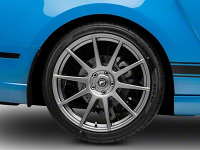 Forgestar CF10 Monoblock Gunmetal Wheel; Rear Only; 20x11; 56mm Offset (10-14 Mustang)