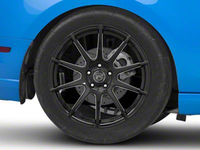Forgestar CF10 Monoblock Piano Black Wheel; Rear Only; 19x10; 42mm Offset (10-14 Mustang)