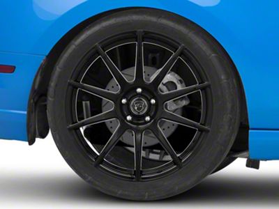 Forgestar CF10 Monoblock Piano Black Wheel; Rear Only; 20x11; 56mm Offset (10-14 Mustang)