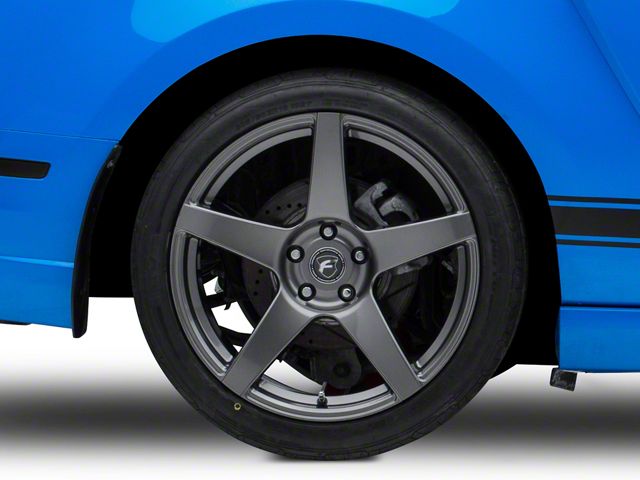 Forgestar CF5 Monoblock Gunmetal Wheel; Rear Only; 19x11 (10-14 Mustang)