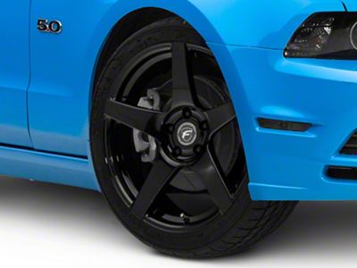 Forgestar CF5 Monoblock Piano Black Wheel; 20x9.5; 29mm Offset (10-14 Mustang)