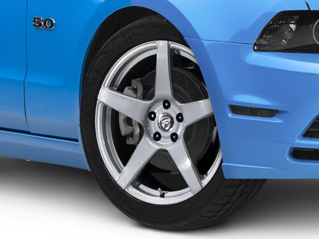 Forgestar CF5 Monoblock Silver Wheel; 19x9.5 (10-14 Mustang)