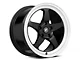 Forgestar D5 Drag Black Machined Wheel; Rear Only; 17x10 (10-14 Mustang)