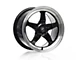 Forgestar D5 Drag Black Machined Wheel; Rear Only; 18x10 (10-14 Mustang)