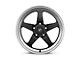 Forgestar D5 Drag Black Machined Wheel; Rear Only; 18x10 (10-14 Mustang)