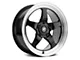 Forgestar D5 Drag Gloss Black Machined Wheel; 18x9 (15-23 Mustang GT, EcoBoost, V6)