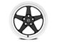 Forgestar D5 Drag Gloss Black Machined Wheel; Front Only; 17x7 (15-23 Mustang GT, EcoBoost, V6)