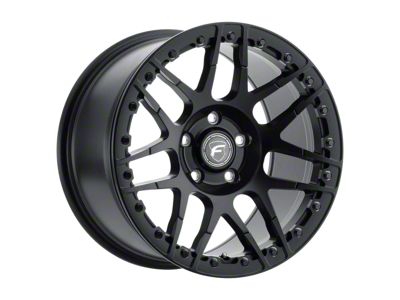 Forgestar F14 Beadlock Satin Black Wheel; Rear Only; 17x10; 50mm Offset (15-23 Mustang GT, EcoBoost, V6)