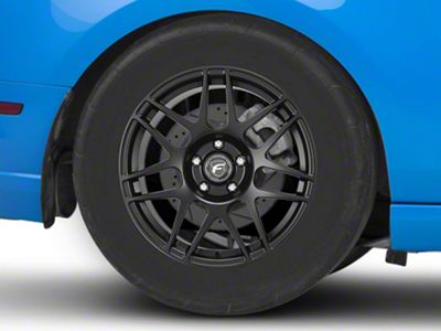 Forgestar F14 Drag Matte Black Wheel; Front Only; 17x4.5; -25mm Offset (10-14 Mustang, Excluding 13-14 GT500)