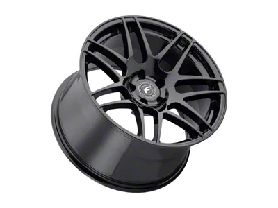 Forgestar F14 Gloss Black Wheel; Rear Only; 19x11; 56mm Offset (24-25 Mustang GT, EcoBoost)