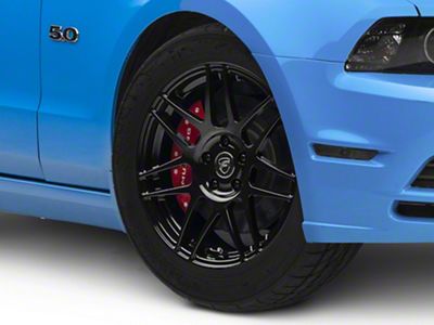 Forgestar F14 Monoblock Piano Black Wheel; 18x9 (10-14 Mustang, Excluding 13-14 GT500)