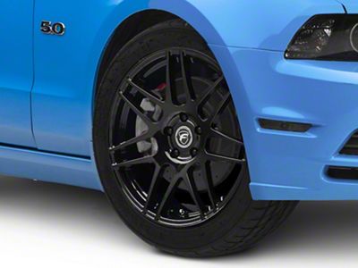 Forgestar F14 Monoblock Piano Black Wheel; 19x9 (10-14 Mustang)