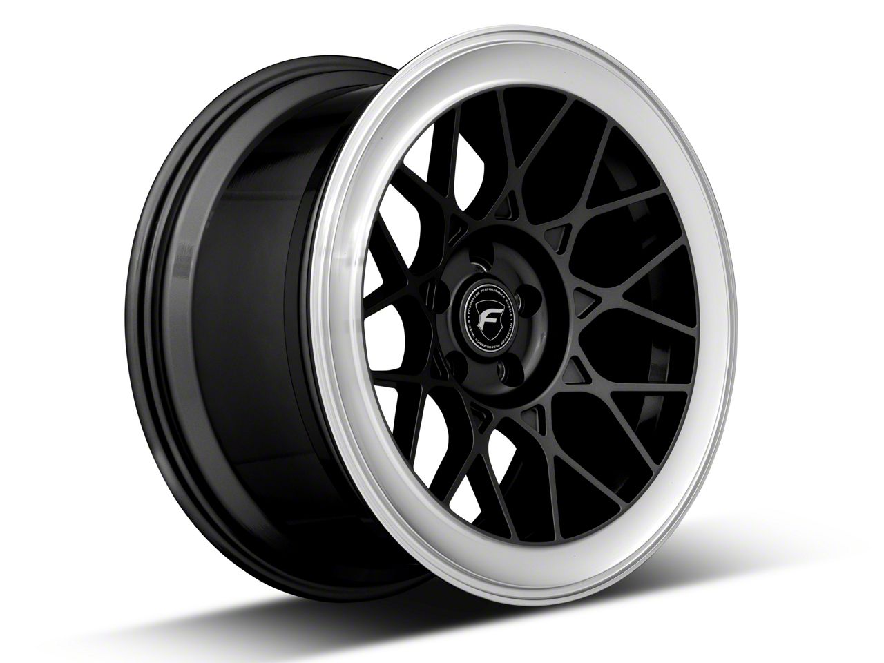Forgestar Mustang S18 Black Machined Wheel; Rear Only; 19x11