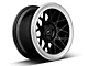 Forgestar S18 Black Machined Wheel; Rear Only; 19x11 (15-23 Mustang GT, EcoBoost, V6)
